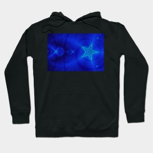 Blue Starry Background Pattern Hoodie